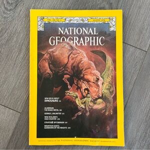 National Geographic Dinosaur Cover August 1978